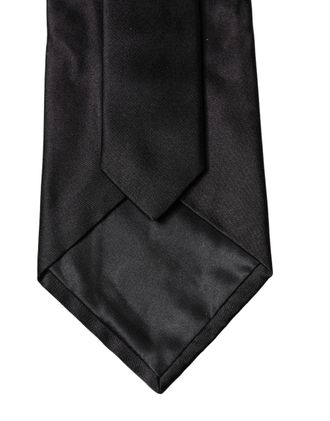 Dolce & Gabbana Satin Silk Necktie - Black