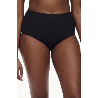 Chantelle Pure Lace High Waist Support Briefs in Black at Nordstrom Rack, Size Medium