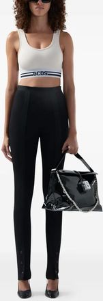 GCDS Pantaloni con bottoni - Nero