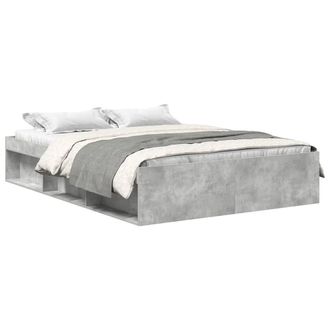 Berkfield Home Bed Frame Concrete Grey 160x200 cm