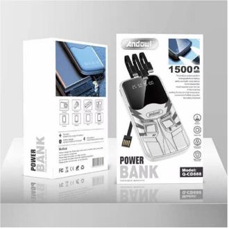 Trade Shop Trade Shop - Powerbank 15000mah Q-cd888 Torcia Luce Led Carica Fino 5 Disposici&oacute;n