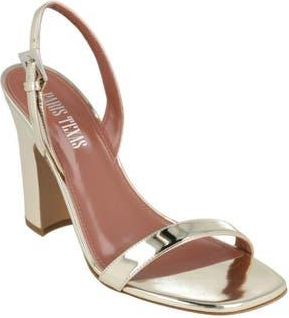 PARIS TEXAS Bea Mirrored Metallic Slingback Sandal in Gold at Nordstrom Rack, Size 10.5Us / 40.5Eu