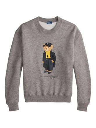 Polo Ralph Lauren Polo Bear sweatshirt - women - Cotton/Polyester - M - Grey
