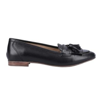 Hush Puppies Womens/Ladies Marissa Leather Tassel Loafers (Black) - Size UK 7