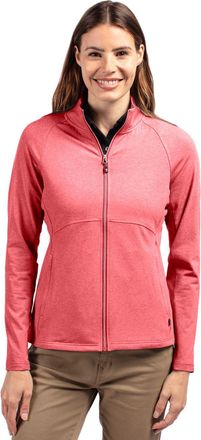 Cutter & Buck Adapt Eco Knit Heather Recycled Womens Full Zip