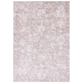 Beliani Alfombra Moderna 140 X 200 Cm De Tela Sala De Estar Dormitorio Apto Para Calefacci&oacute;n Por Suelo Radiante Base Antideslizante Beige Tarsus