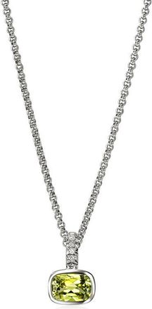 John Hardy Sterling Silver Peridot Pendant Necklace at Nordstrom, Size 18