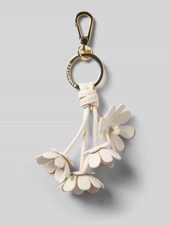 Coccinelle Anh&auml;nger mit Logo-Pr&auml;gung Modell FLOWERS in Sand, Gr&ouml;&szlig;e 1