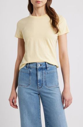 Frame Denim The Baby Tee in Butter at Nordstrom, Size X-Small