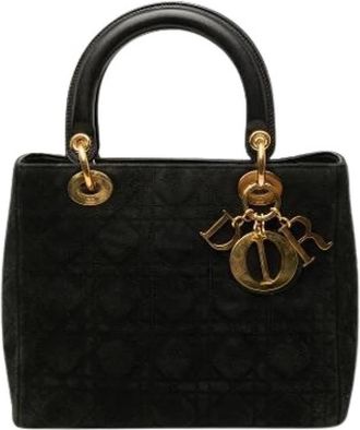 Dior Pre-owned Lady Dior Handbag - Dames - Vintage Handtas - Zwart - ONE Size - Leer - Vintage