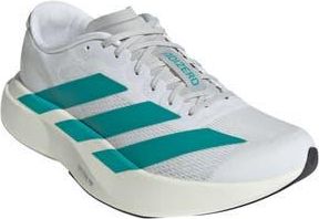 adidas Adizero Evo SL Running Shoe in White/Pure Teal/Grey at Nordstrom Rack, Size 12