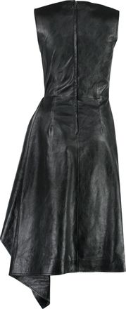 Bottega Veneta Womens Leather Dress - Black Sheepskin - Size EU 38 (Womens)