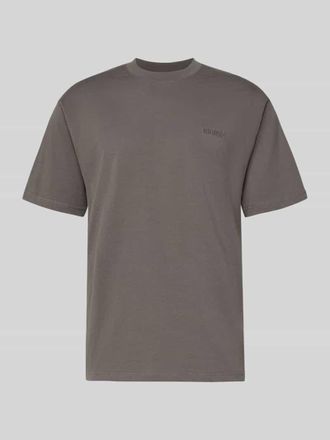 Woodbird Regular Fit T-Shirt aus reiner Baumwolle Modell Baine in Anthrazit, Gr&ouml;&szlig;e XXL