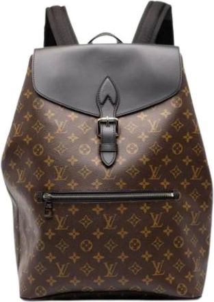 Louis Vuitton Zaino Pre-owned Vintage in PVC e pelle - - Pre-owned - Donna - Marrone - ONE SIZE