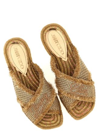 Jimmy Choo London Aciel Sandals - Gold