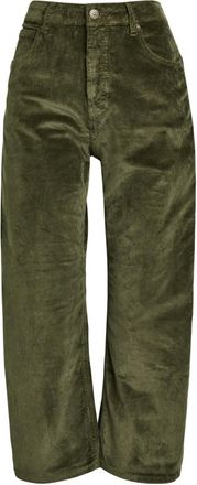 Free People Pantaloni Deep Trance a coste - Verde