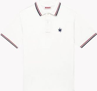 Boast 1983 Tipped Pique Polo in White Red Navy at Nordstrom, Size Small