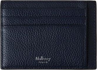Mulberry Kaarthouder - Heren - Accessoires - Blauw - Maat: ONE Size Leer
