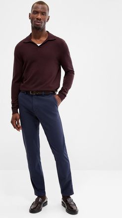BOSS Mens Textured weft chinos Tapered fit