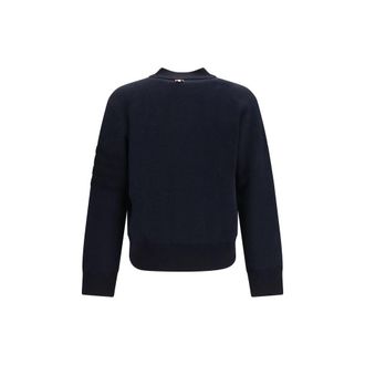 Thom Browne Merino Wool 4-Bar Bomber Jacket - Navy
