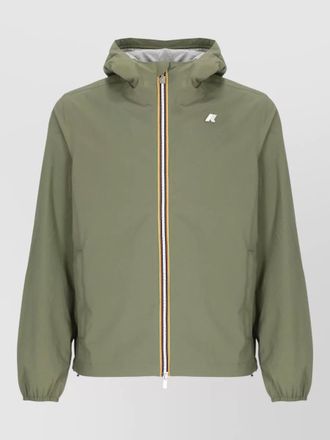 K-Way hooded short jacket waterproof design