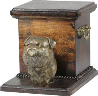 OEM Grif&oacute;n De Bruselas, Grif&oacute;n De Bruselas: Urna Para Cenizas De Perro Con Estatuilla, Elegante Urna Para Perro, Urna &Uacute;nica Con Busto De Perro De Art-dog
