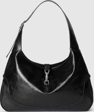 Gucci Jackie 1961 Large Crossbody Bag, Black, Leather