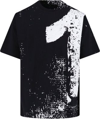 Maison Margiela Black 10 Printed Cotton T-Shirt