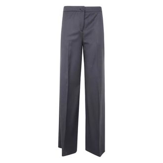 Blugirl Broeken, Dames, Zwart, XS, Wol, Wijde Broeken