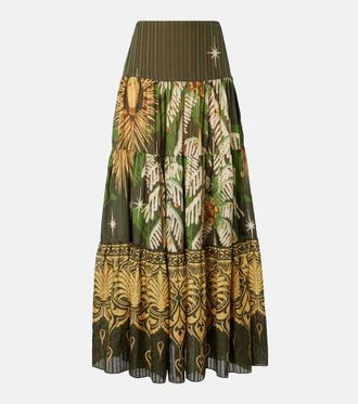 Johanna Ortiz Relatos De Mi Tierra jacquard maxi skirt