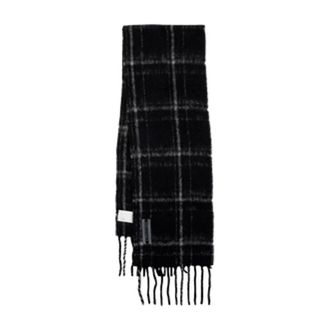 Our Legacy Black Wool Alpaca Scarf - unisex - Our Legacy - Winter Scarves - Black - ONE SIZE - Accessories