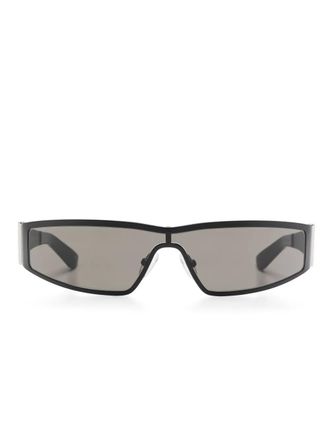 Alexander McQueen Eyewear Zonnebril met rechthoekig montuur - Zwart