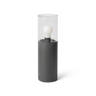 Faro Barcelona Faro Barcelona - Baliza Gris Oscuro Con Cristal Transparente H400 Kila 71746