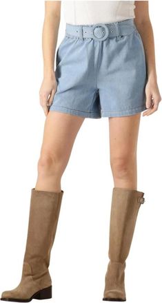 Est'seven Dames, Korte broeken, Blauw, Maat: L