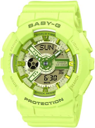 Casio Baby-g WoMens Green Watch BA-110YK-3AER - One Size