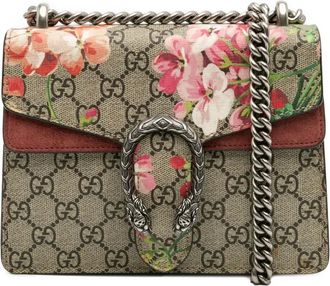 Gucci Borsa a tracolla Blooms Dionysus mini in tessuto GG Supreme 2016-2025 - Marrone
