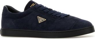 Prada Mens Lane Sneaker Navy Suede