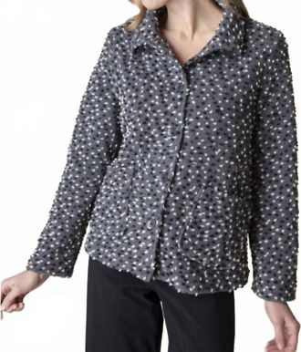 Habitat Lots Of Dots Easy Swing Jacket In Iron