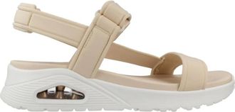 Skechers Schoenen, Dames, Beige, 40 EU, Casual Instap Sandalen