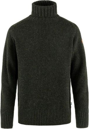 Fjällräven Övik Roller Neck Sweater Wollpullover für Herren | schwarz