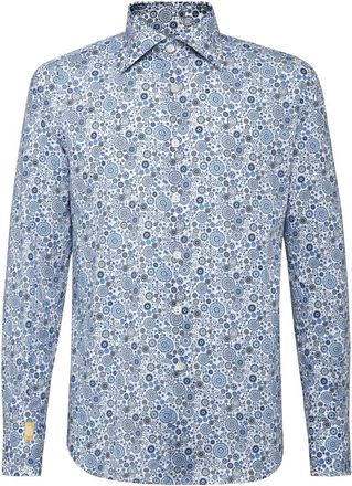 Billionaire Boys Club Milano Shirt - Heren - Casual Overhemden - Blauw - XS - Katoen - Overhemden