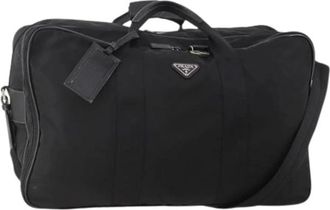 Prada Pre-owned Weekend Bags, female, Black, Size: ONE SIZE Pre-owned Boston Bag