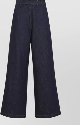 Dries Van Noten denim high-rise wide-leg jeans