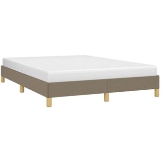 vidaXL Cama Sin Colch&oacute;n Tela Gris Taupe 160x200 Cm Vidaxl