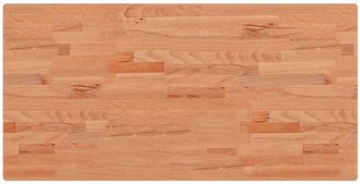 vidaXL Encimera De Ba&ntilde;o Madera Maciza De Haya 100x50x2,5 Cm Vidaxl