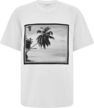 Ferragamo T-shirt Trinidad con stampa - Bianco