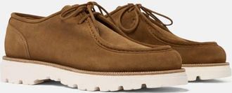 Scarosso Damiano Derbies in Tobacco - Suede at Nordstrom, Size 42.5