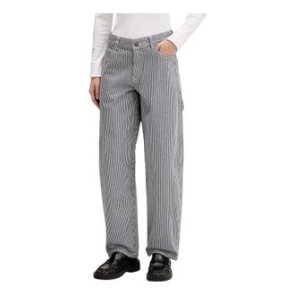 Dickies Hickory Loose Straight Carpenter Jeans - Dames - Jeans - Blauw - Maat: W27 Katoen