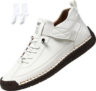 Generic Comfort Wear Orthopedic Shoes, Women Men Orthopedic Support Handmade Leather Shoes, Soft Comfort Orthopedics Support, Slip On Flat Loafers (P9,37)