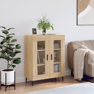 vidaXL Aparador De Madera De Ingenier&iacute;a Roble Sonoma 69,5x34x90 Cm Vidaxl